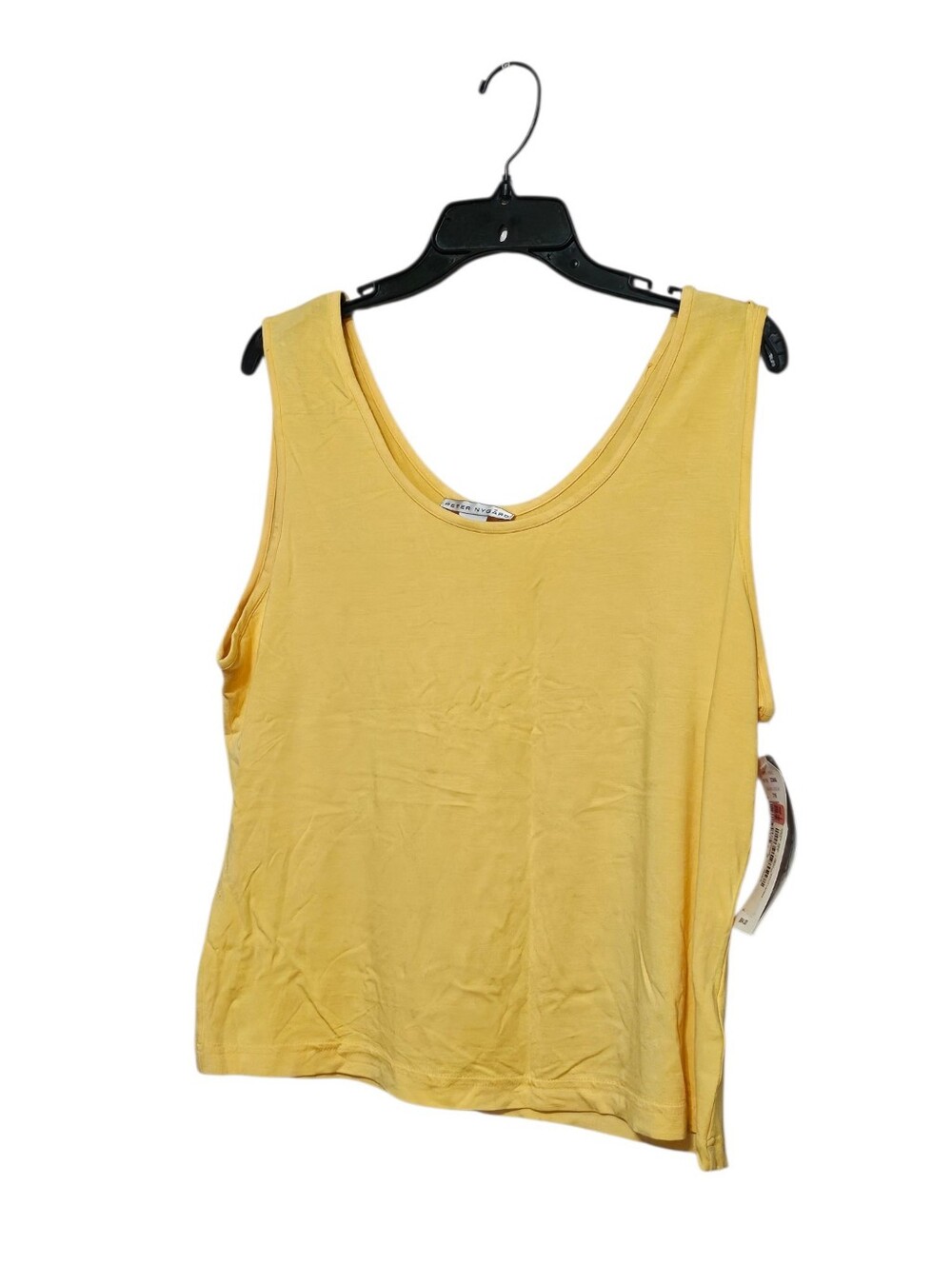 Peter Nygard Yellow Tank Top Size LG NWT